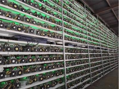 Expansive mining farm hosting thousands of GPU rigs