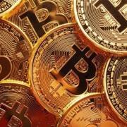 Bitcoin mining farm with rows of ASIC miners